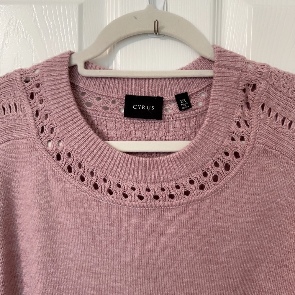 NWOT Cyrus Blush Knit Women's Sweater - Picture 3 of 9